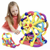 Bloques Magnéticos Sticks de Construcción 42 Pcs Juguete Niños - Lhua Store