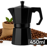 Cafetera Italiana Negra 9 Tazas Espresso Moka Café Clásica - Lhua Store