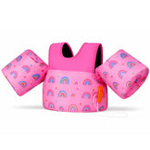 Chaleco Flotador Alitas Arcoiris 2 A 6 Años Niñas Piscina - Lhua Store