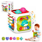 Juguete Cubo Didáctico Musical 7 en 1 Montesori Educativo Bebe - Lhua Store