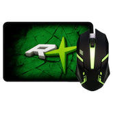 Kit Gamer Reptilex Rx16 Mouse + Mousepad Verde - Lhua Store