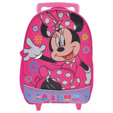 Mochila Minnie Mouse Con Ruedas Escolar Niña Disney Original - Lhua Store