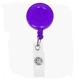 Pack 10 Porta Credenciales Yoyo Retractil Morado - Lhua Store