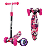 Scooter Monopatin Rupu Militar Niñas Regulable Rueda Led - Lhua Store