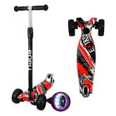 Scooter Monopatin Rupu Rally Extreme Regulable Rueda Led - Lhua Store