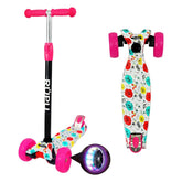 Scooter Monopatin Rupu Rosas Niñas Regulable Ruedas Led - Lhua Store