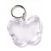 100 Llaveros Acrílico Mariposa Portafoto Publicitario - LhuaStore