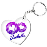 50 Llaveros Acrílicos Corazón Transparente Publicitario - LhuaStore