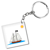 50 Llaveros Acrílicos Cuadrado Transparente Publicitario - LhuaStore