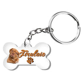 50 Llaveros Acrílicos Hueso Transparente Publicitario - LhuaStore