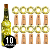 Pack 10 Luces Corcho Hada Alambre Micro Luz Led Calido Decoración - LhuaStore