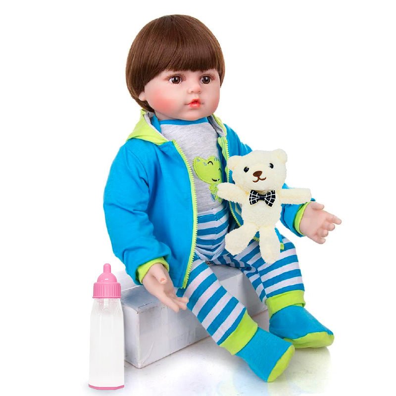 Muñecas Reborn de silicona para niñas, juguetes de bebé Reborn de