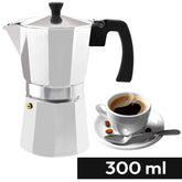 Cafetera Italiana 300ml 6 Tazas Espresso Acero Inoxidable - LhuaStore