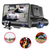 Camara Para Auto 1080p Hd 3 Cámaras Frontal Trasera y Tablero Seguridad Retrovisor - LhuaStore