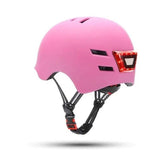 Casco Bicicleta Skate Street Con Luz Delantera Y Trasera - LhuaStore