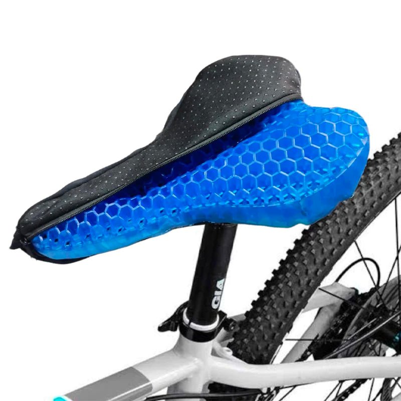 Xmifer Cojín de asiento de bicicleta – Funda de asiento de bicicleta  acolchada de gel suave de 11.8 x 10.63 pulgadas para asiento de bicicleta y