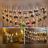 Guirnalda Luz Led Clips 10 Fotos Perritos 2 Mts - LhuaStore