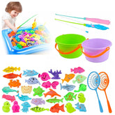 Juego De Pesca 36 Piezas Piscina Cuadrada Niños Juguete - LhuaStore