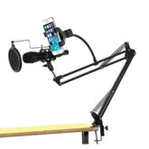 Kit Brazo Micrófono Antipop Soporte Para Teléfono - LhuaStore