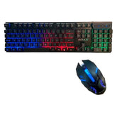 Kit De Teclado Y Mouse Gamer Aoas M-300 Inglés De Color Negro - LhuaStore