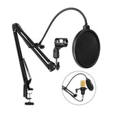 Kit Profesional Brazo Micrófono Antipop Soporte Araña Studio - LhuaStore