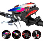 Luz Bicicleta Led Delantera Bocina Powerbank Porta Telefono - LhuaStore