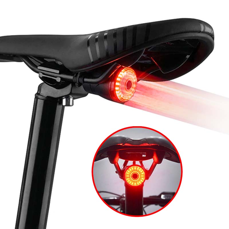 Luz Led Con Sensor De Freno Para Bicicleta Recargable Usb
