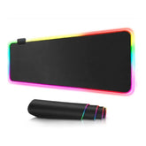 Mousepad Gamer Negro Rgb Xxl 90x40cm Antideslizante - LhuaStore