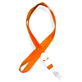 Pack 100 Cinta Lanyard Naranja Eventos Publicidad - LhuaStore