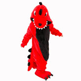 Pijama Dinosaurio Rojo Enterizo Kigurumi 3-12 Años - LhuaStore