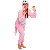 Pijama Dinosaurio Rosado Enterizo Kigurumi 3-12 Años - LhuaStore