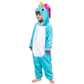 Pijama Unicornio Celeste Enterizo Kigurumi 3-12 Años - LhuaStore