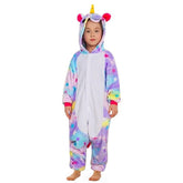 Pijama Unicornio Estrellas Kigurumi 3-12 Años Enterizo Polar - LhuaStore