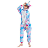 Pijama Unicornio Universo Multicolor Kigurumi 3-12 Años Plush - LhuaStore