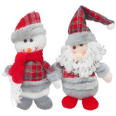 Set 2 Monos Porfiado 25cm Navideño Adorno Decoración Navidad - LhuaStore