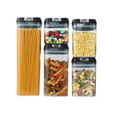 Set 5 Contenedores Alimento Hermético Apilable Cierre Fácil - LhuaStore