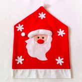Set 6 Fundas Cubre Sillas Pascuero Reno Muñeco Nieve Navidad Decoracion - LhuaStore