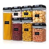 Set 7 Contenedores Alimento Hermético Apilable Cierre Fácil - LhuaStore