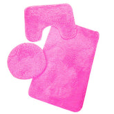 Set De Baño 3 Piezas Felpa Peluditos Microfibra - LhuaStore