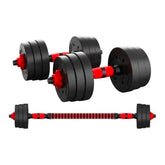 Set De Mancuernas 15kg Barra Armable Ajustable - LhuaStore