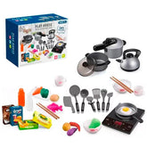 Set Ollas De Camping Con Luces y Sonido Cocina Juguete Azul - Lhua Store