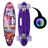 Skate Penny Cruiser Patineta Colored Face Ruedas Led Niños - LhuaStore