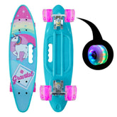 Skate Penny Cruiser Patineta Unicornio Green Ruedas Led - LhuaStore