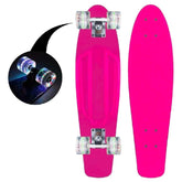 Skate Penny Patineta Rosado Ruedas Led Niños / Lhua Store - LhuaStore