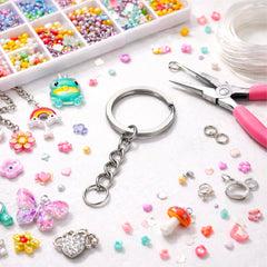 100 Argollas Para Llavero 30mm Con Cadena + Argolla Unión - Lhua Store