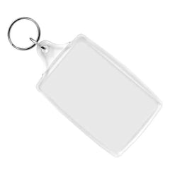 100 Llaveros Acrílico Rectangular Portafoto Publicitario - Lhua Store