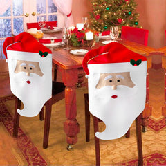 Set 4 Fundas Cubre Sillas Pascuero Navidad Decoración