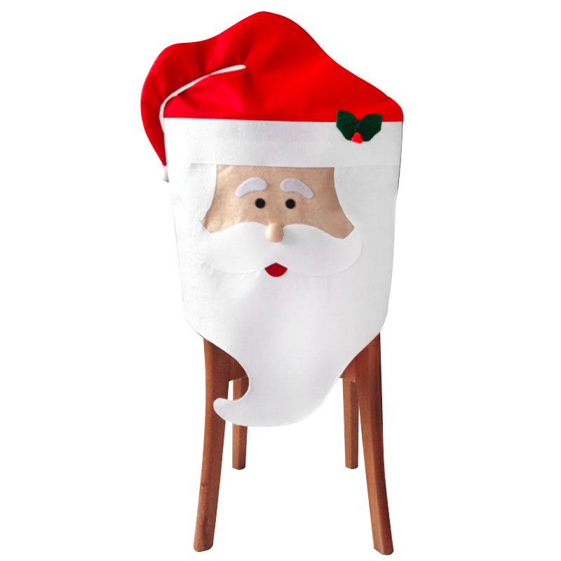 Set 4 Fundas Cubre Sillas Pascuero Navidad Decoración