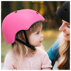 Set De Protección Niña Rosado Casco Rodillera Codera Muñequera