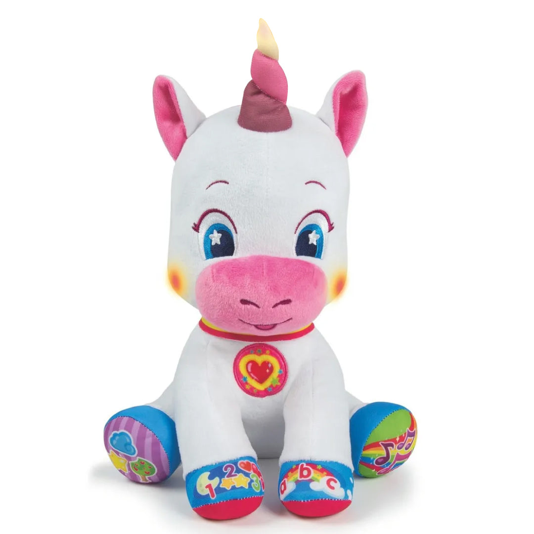 Baby Unicornio Clementoni Peluche Interactivo Luces Sonidos
